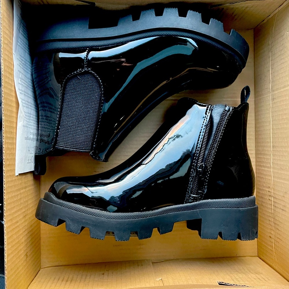 Steven Madden Girls Boots Black 13 New with box